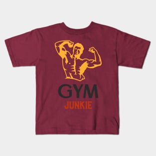 Gym Junkie Design T-shirt Coffee Mug Apparel Notebook Sticker Gift Mobile Cover Kids T-Shirt